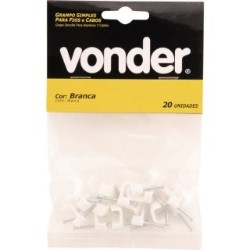 FIXA FIO CHATO CABO (10X12) 1.5MM A 10MM BR CART C/ 20 VONDER