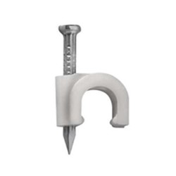 FIXA FIO COXIAL 7 BR C/ PREGO 2.5X25 PCT C/ 100 SFOR