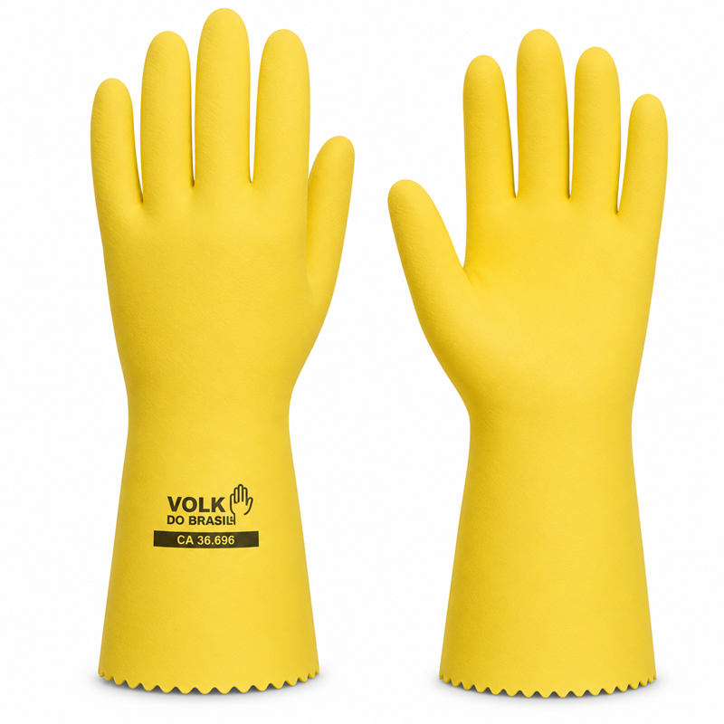 LUVA LATEX AM VERNIZ SILVER SLIM T/XG CA37277 VOLK (IMP)