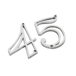 NUMERO RESIDENCIAL N 6 NIQ (CART C/ 1) ZAMAK SILVANA