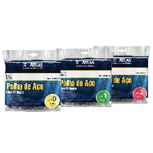 PALHA ACO NR 1 PCT C/ 20 ESPONJAS ATLAS