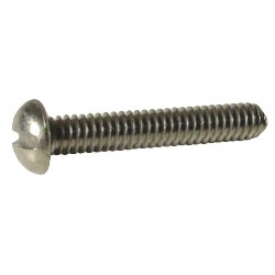 PARAFUSO FENDA MQ INOX BL 3/16X5/8