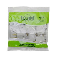 PLUG MACHO 2P 10A BIP CZ 1401PCT C/ 10 ILUMI