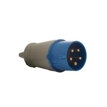 PLUG MACHO 2P+T 32A 220/240V IP44 6H IEC 60390 AZ PLS N3276 SOPRANO