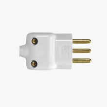 PLUG MACHO PRENSA CABO 2P+T CZ 10A 250V 14050 ILUMI
