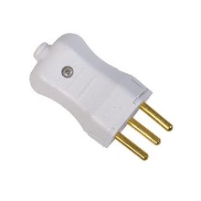 PLUG MACHO PRENSA CABO 2P+T CZ 20A 9231 PLUZIE