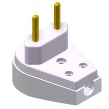 PLUG MACHO PRENSA CABO GG 2P 10A BR 1437 ILUMI