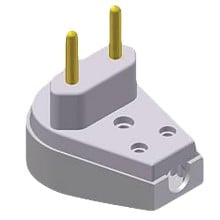 PLUG MACHO PRENSA CABO GG 2P 10A CZ 1412 ILUMI