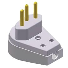 PLUG MACHO PRENSA CABO GG 2P+T 10A CZ 1416 ILUMI