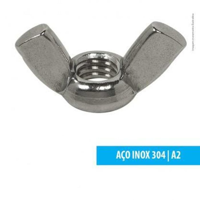 PORCA BORBOLETA INOX 5/32 UNC