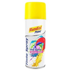 TINTA SPRAY SINTETICO UG AMARELO 400ML MUNDIAL PRIME