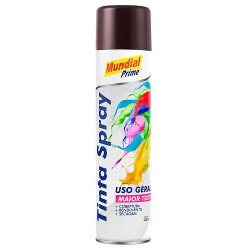 TINTA SPRAY SINTETICO UG MARROM 400ML MUNDIAL PRIME