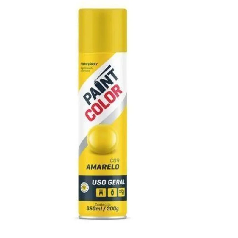 TINTA SPRAY U.G. AMARELO 350ML PAINTCOLOR - AB
