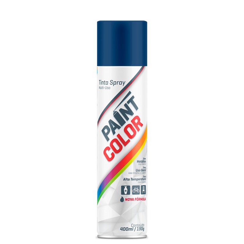 TINTA SPRAY U.G. AZUL ESCURO 400ML PAINTCOLOR - AB