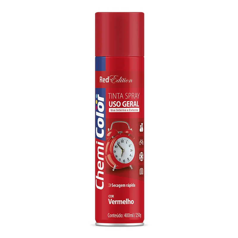 TINTA SPRAY U.G. VERMELHO 400ML CHEMICOLOR - AB