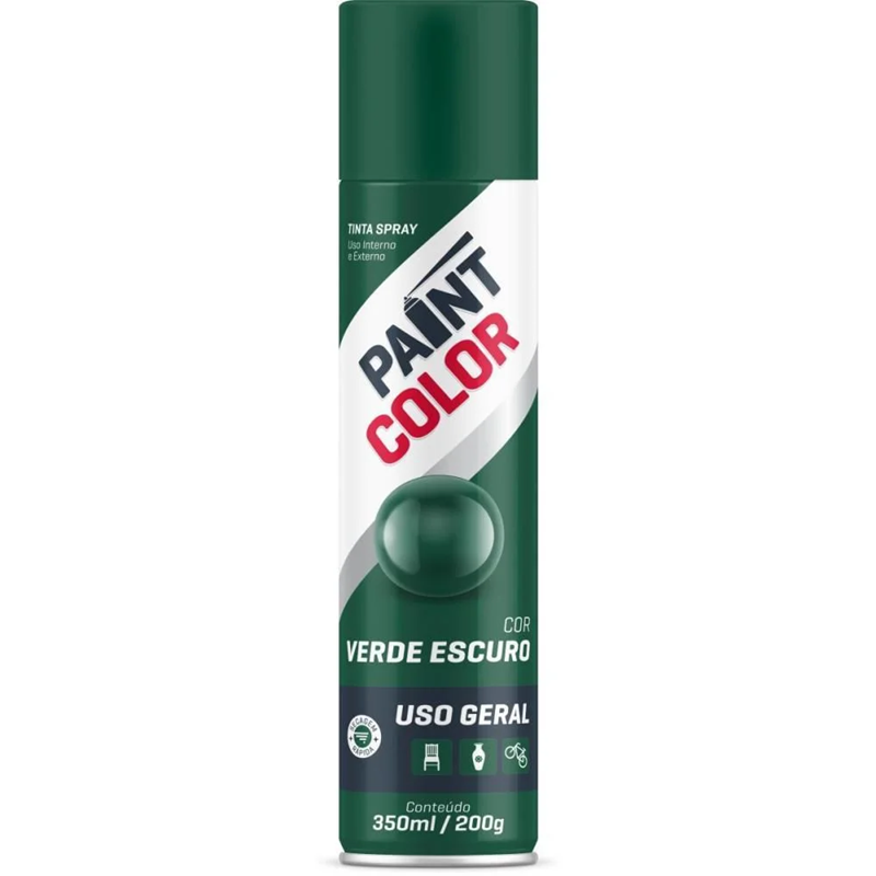 TINTA SPRAY U.G.VERDE ESCURO 350ML PAINTCOLOR - AB