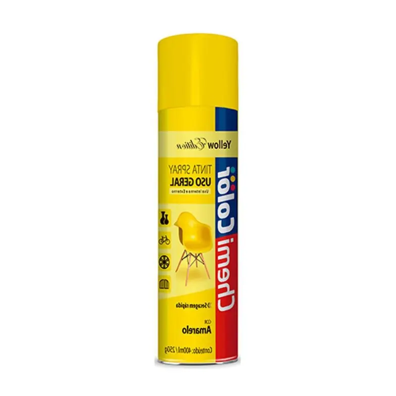 TINTA SPRAY UG AMARELO 400ML CHEMICOLOR - AB
