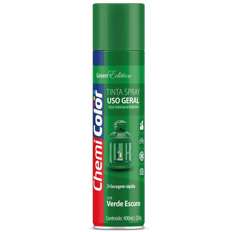 TINTA SPRAY UG VERDE ESCURO 400ML CHEMICOLOR - AB