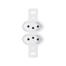 TOMADA 2S 2P+T 20A SEM PLACA BR 3258 IDEALE PLUZIE