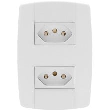 TOMADA 2S 2P+T HORIZ 10A BR MONO 87120 LEV ILUMI