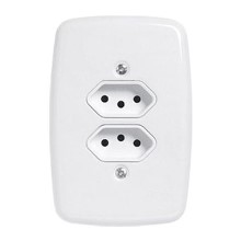 TOMADA 2S 2P+T PL 4X2 20A BR 3214 IDEALE PLUZIE