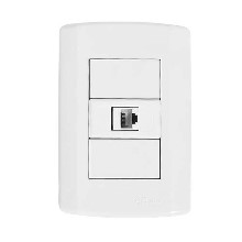 TOMADA MODULAR REDE RJ45 7230 PLUZI BR PLUZIE