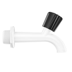 TORNEIRA PVC TANQUE SLIM 10CM 1/2A3/4 BR/PT 788 KRONA