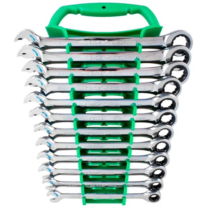 JOGO CHAVE COMBINADA SPEEDY C/ CATRACA 8A19MM 12PCS 85597BJ BELZER