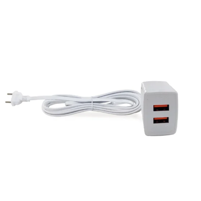 CABO PROLONGADOR 1.5M 2.4A BR C/ TOMADA USB DUPLO FORCE LINE