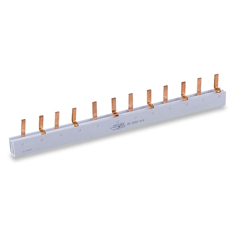 BARRAMENTO BIFAS 63A 12POLO 215MM FORCE LINE