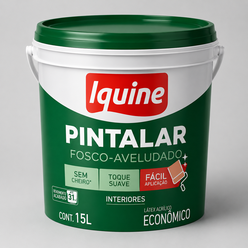 TINTA ACRILICA PINTALAR BRANCO GELO15L IQUINE