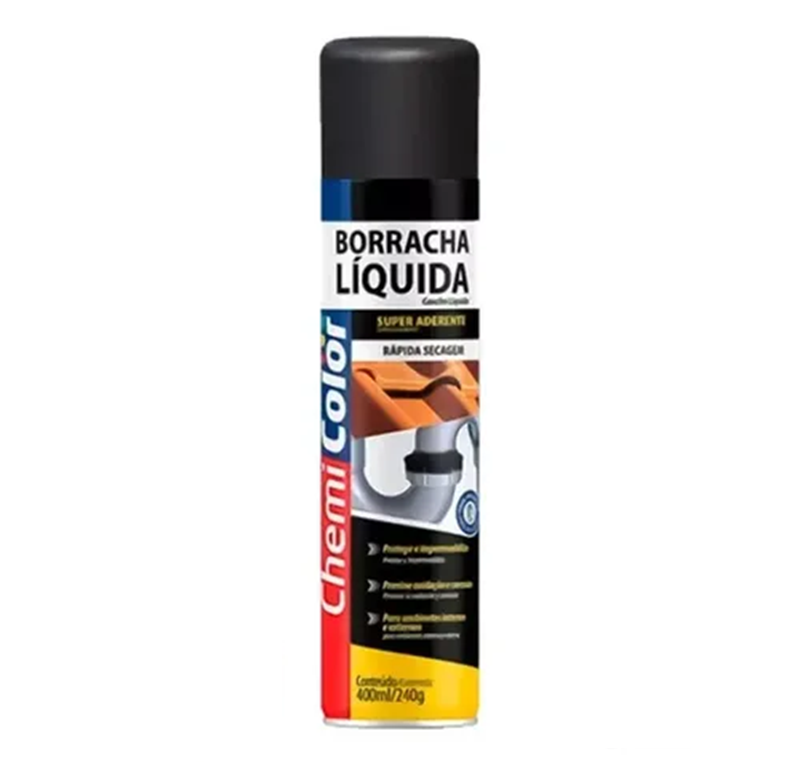 BORRACHA LIQUIDA SPRAY PT 240G/400ML CHEMICOLOR