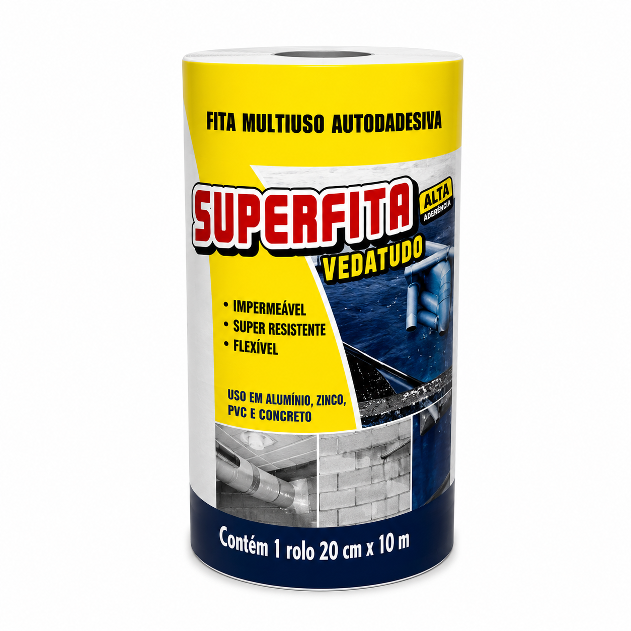 FITA IMPER ALUM 45CMX10MT SUPERFITA SOPREMA