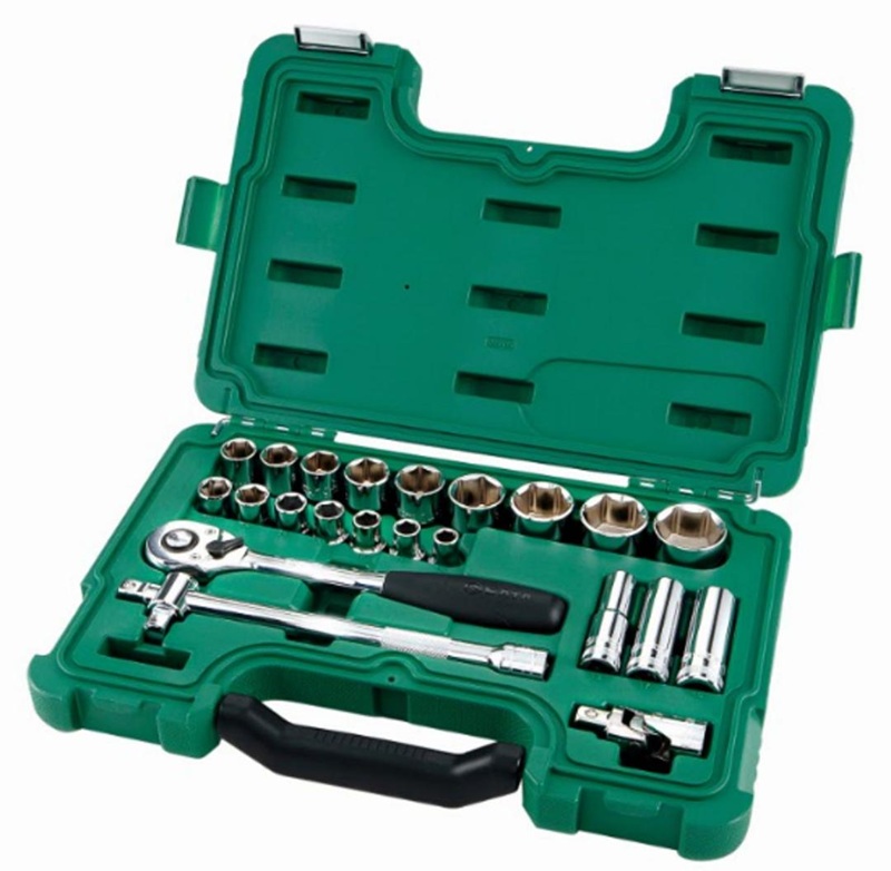 JOGO SOQUETE SEXT 1/2 10A34 23PC ST09005SJ SATA