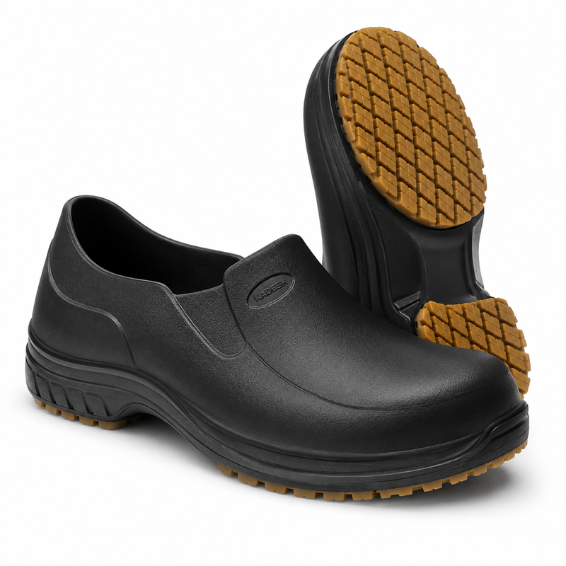 SAPATO FLEX CLEAN PT IMPERM C/ SOL ANTIDERR 37 CA 39213 MARLUVAS