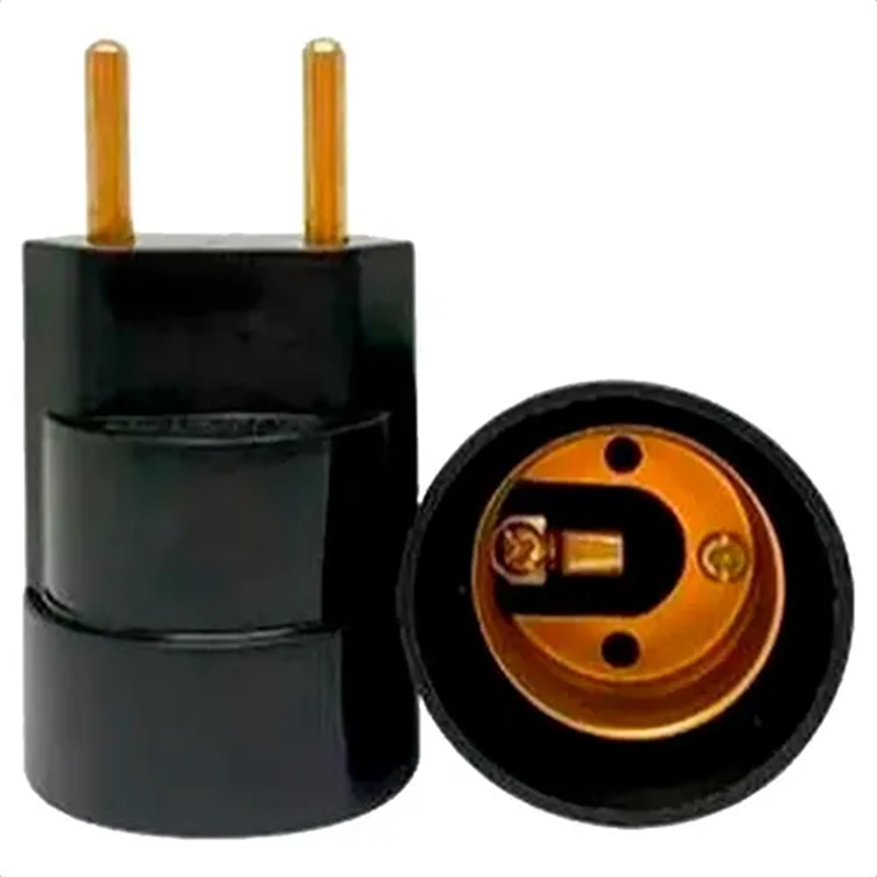 BOCAL PORTA LAMP C/ PINO PT E27 8228 FERTAK (IMP)