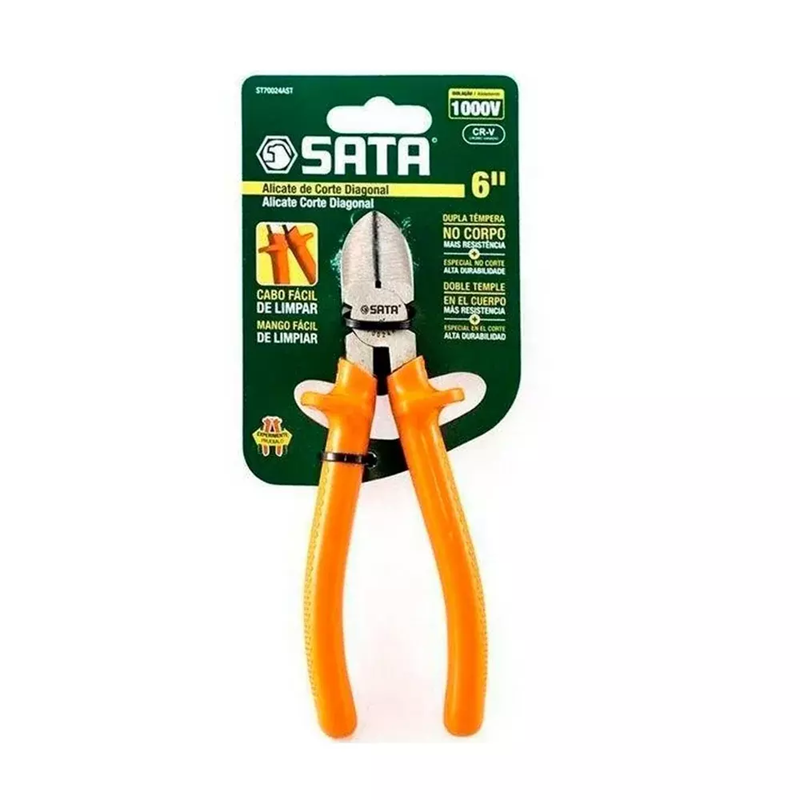 ALICATE CORTE DIAGONAL 6 1000V ISOL ST70024AST SATA