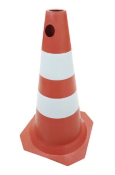 CONE SINALIZACAO 75CM BR/LR PLASTCOR