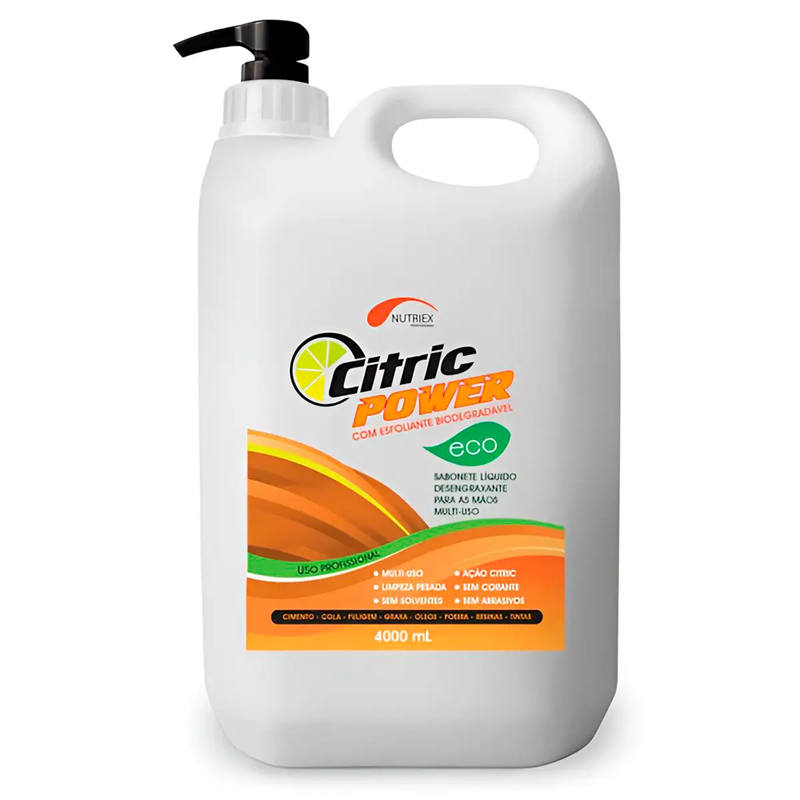 DESENGRAXANTE LIQ C/ ESFOLIANTE CITRIC POWER 4 LT NUTRIEX