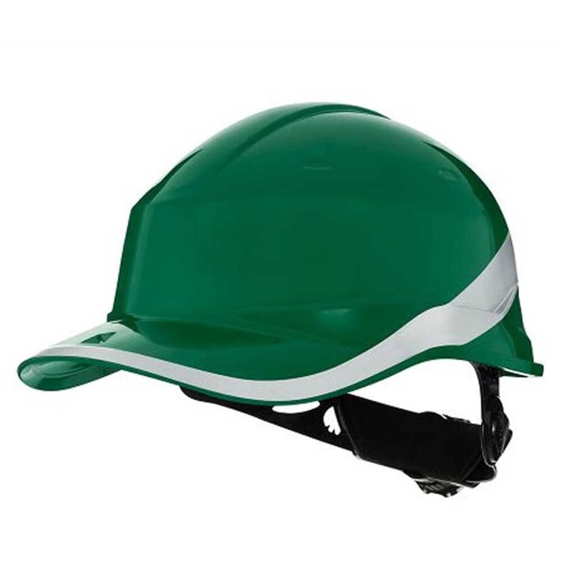 CAPACETE DIAMOND-V RT VD C/SUSP HARNESS V C/CATRACA  CA 39041 DELTAPLUS