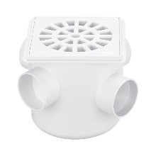 CAIXA SIFONADA GRELHA QUAD 100X100X40 2258 HERC