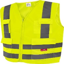 COLETE REFLET 4 BOLSO C/ ZIPER AM FLUOR/CZ T/M STEELFLEX