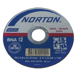 DISCO CORTE INOX 7 180BNA12 1.6 NORTON