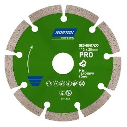 DISCO DIAMANTADO PRO SEG SECO REFR 110X20 NORTON (IMP)