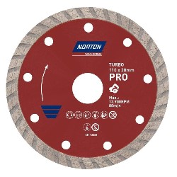 DISCO DIAMANTADO PRO TURBO SECO/REFR 110X20 NORTON (IMP)