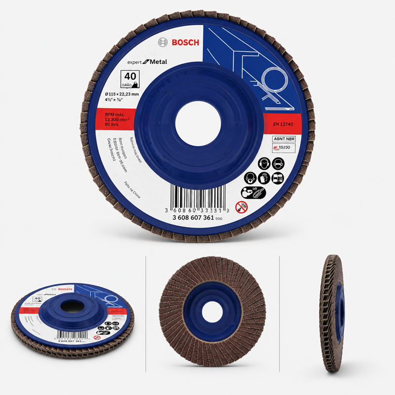 DISCO FLAP 180 G40 BLUEMETAL BOSCH