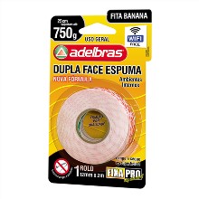 FITA DUPLA FACE ESPUMA 12X2 FIXA PRO 941 ADELBRAS